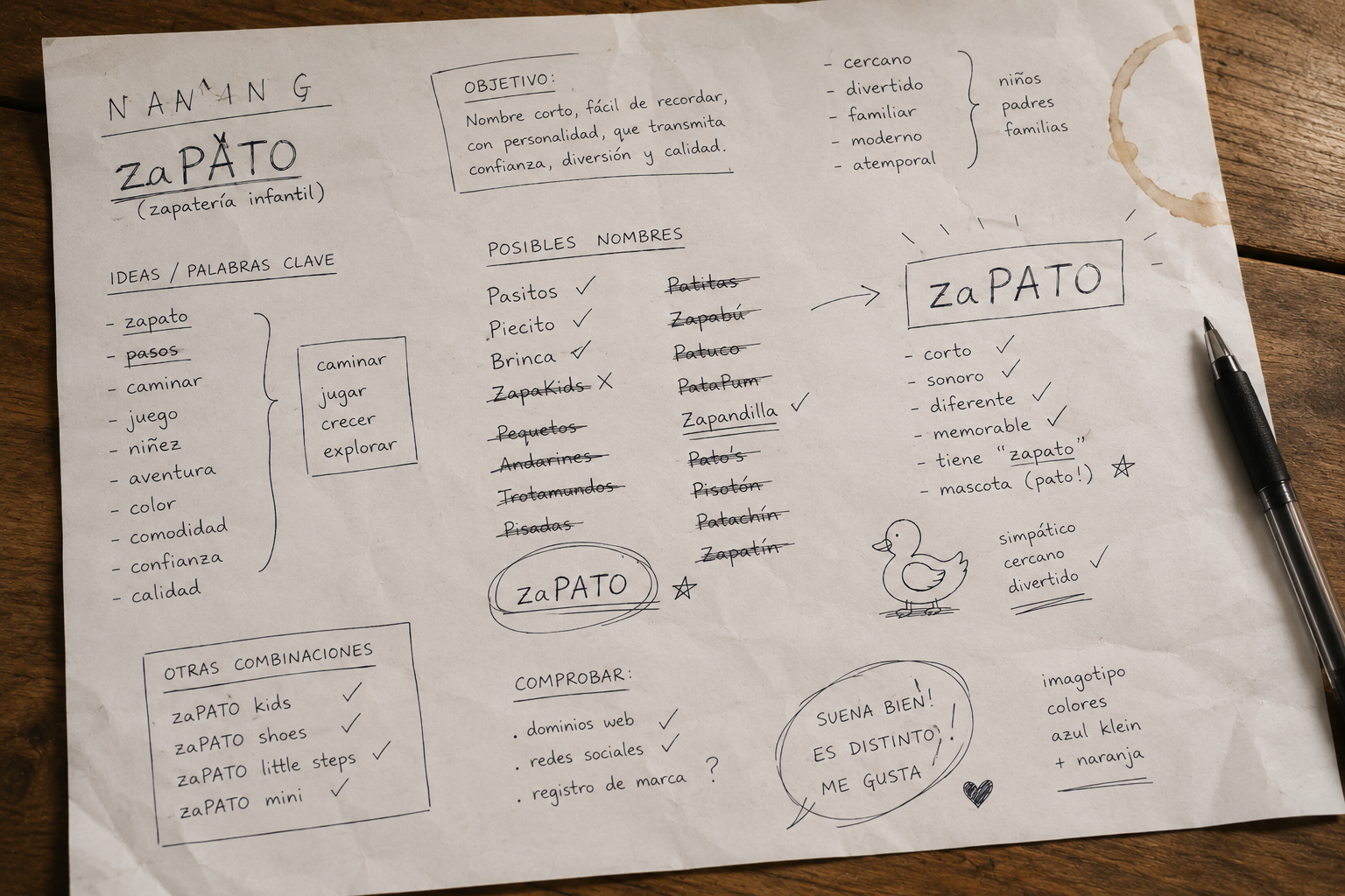 Naming para ZaPATO, tienda de zapatos